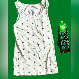 St. Patrick’s Day Tank Top and Knee Socks